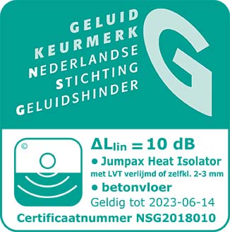 NSG-keurmerk 2018010 Jumpax Heat Isolator - LVT 2-3mm
